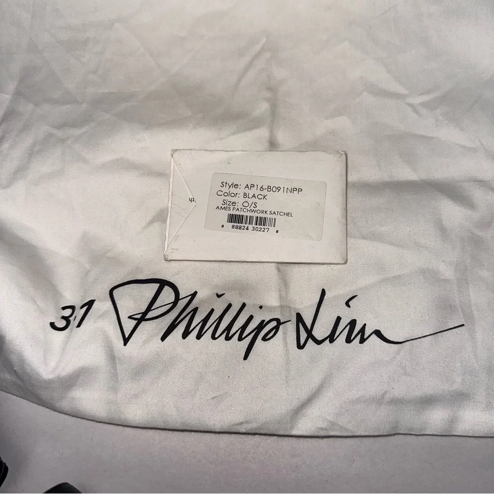 🐝🐝SOLD🐝🐝3.1 PHILLIP LIM Ames Patchwork Black Leather Flap Crossbody Bag - Picture 5 of 12